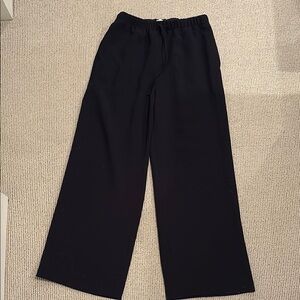 Black Wide-Leg Pants